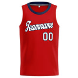 Custom Stitched Basketball Jersey for Men, Women And Kids Red-White-Navy