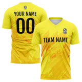 Custom Soccer Uniform Jersey Kids Adults Personalized Set Jersey Yellow