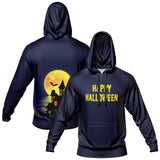 Custom Sweatshirt Hoodie Add Text and Design Personalized Halloween Hooded Sweatshirt