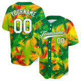 Custom Full Print Design Tropical Palm Baseball Jersey