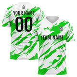 Custom Soccer Uniform Jersey Kids Adults Personalized Set Jersey Worn&Green&white