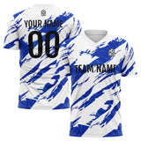 Custom Soccer Uniform Jersey Kids Adults Personalized Set Jersey Worn&Royal&White