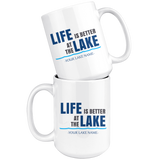 Custom Lake Mug White 15oz.