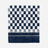 Custom Ultra-Soft Micro Fleece Blanket Navy-White