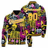 Custom Yellow Varsity Jacket for Men Women and Youth with Personalized Letterman Jacket