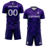 custom soccer set jersey kids adults personalized soccer purple