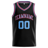 Custom Stitched Basketball Jersey for Men, Women And Kids Black-Light Blue-Red