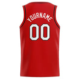 Custom Stitched Basketball Jersey for Men, Women And Kids Red-White-Black