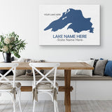 Custom Lake Rectangle Canvas