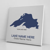 Custom Lake Square Canvas