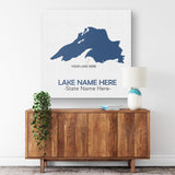 Custom Lake Square Canvas