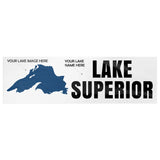 Custom Lake Bumper Sticker