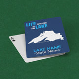 Custom Lake Playing Cards Blue