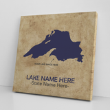 Custom Lake Square Canvas