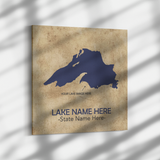 Custom Lake Square Canvas