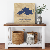 Custom Lake Square Canvas