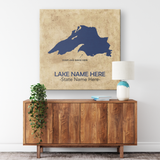 Custom Lake Square Canvas