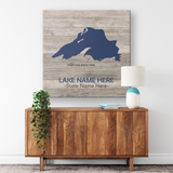 Custom Lake Square Canvas