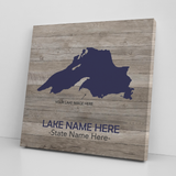 Custom Lake Square Canvas