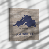 Custom Lake Square Canvas