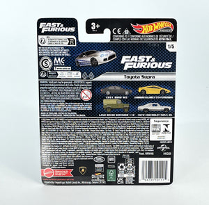 2023 Toyota Supra Hot Wheels Premium Fast Furious Silver 1/5 Die Cast 1:64