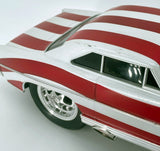 1966 Chevy Nova Muscle Machines Stars & Stripes  1:18 Scale Diecast Car - Collectible