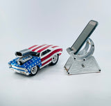 Mad4Metal Mobile Phone Stand for Desk CNC Custom Hot Rod Flames Design - USA