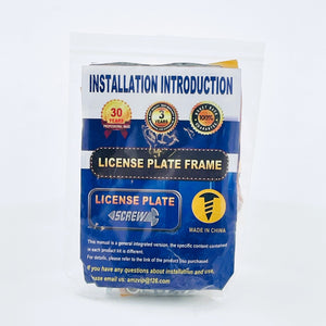 Universal License Plate Installation Kit - Easy Mounting 12 x 6 x 6