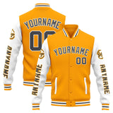 Custom Varsity Jacket Letterman jacket for Men, Women and Youth Yellow White