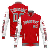 Custom Varsity Jacket Letterman jacket for Men, Women and Youth Red White