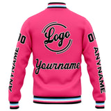 Custom Varsity Jacket Letterman jacket for Men, Women and Youth Pink Black