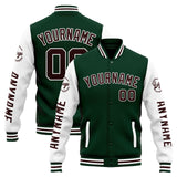 Custom Varsity Jacket Letterman jacket for Men, Women and Youth Green White