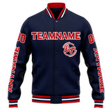 Custom Varsity Jacket Letterman jacket for Men, Women and Youth Navy Red