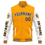 Custom Varsity Jacket Letterman jacket for Men, Women and Youth Orange White