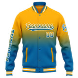 Custom Varsity Jacket Letterman jacket for Men, Women and Youth Orange Blue Gradient