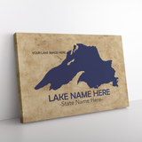 Custom Lake Rectangle Canvas