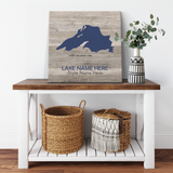 Custom Lake Square Canvas