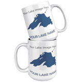 Custom Lake Mug White 15oz.