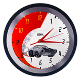 Wall Clock 11” Metal Printed Wall Clock Silent Quartz 1969 Camaro Inspired USA