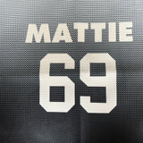 Custom Football Throw Pillow for Men Women Boy Gift Printed Your Personalized Name Number Blue&Gray&Black