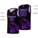 Custom basketball jersey for men and women. Stitched and printed name, number and logo Black