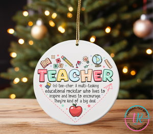 Ceramic Teacher Ornaments - Teacher