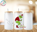 Christmas 16oz Glass Tumbler - Farts