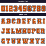 Custom White Navy Orange Waterproof Varsity Jackets Personalized Stitched Name Number Logo to Letterman Jackets