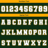 Custom Black Drak Green Yellow Waterproof Varsity Jackets Personalized Stitched Name Number Logo to Letterman Jackets