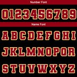 Custom Black Yellow Red Waterproof Varsity Jackets Personalized Stitched Name Number Logo to Letterman Jackets