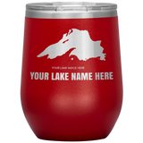 Custom Lake Wine Tumbler