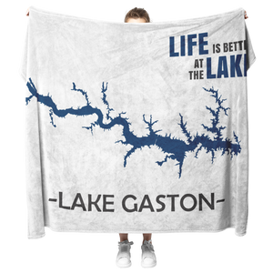 Custom Lake Fleece Blanket