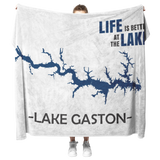 Custom Lake Fleece Blanket