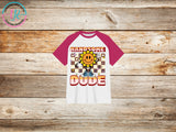 girls-t-shirt-graphic-tees-shirts-handsome-dude-pink-sleeve-TR-collective-front